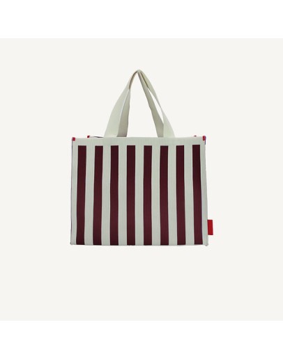 STICKY SIS CLUB - Shopper | knitted stripes | mist + fig STICKY SIS CLUB - Shopper | knitted stripes | mist + fig
