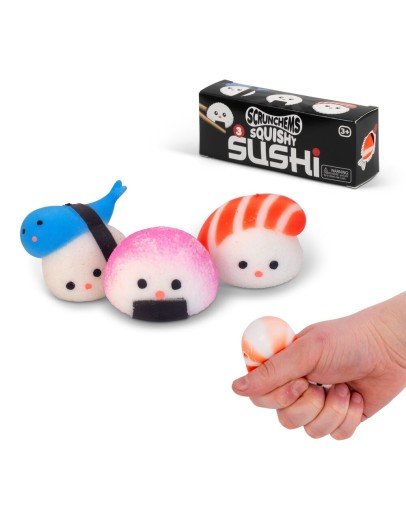 SCRUNCHEMS - Squishy Sushi 3 Pack