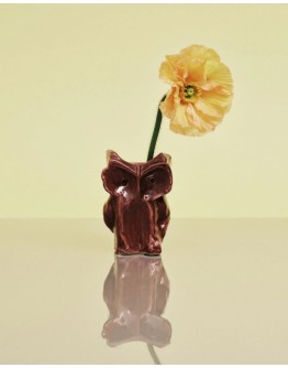SERAX - Owl vase XS - Aubergine After Midnight
