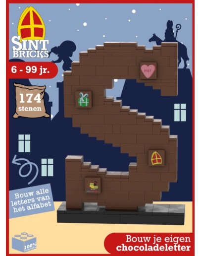 SINT BRICKS - Bouw je eigen chocoladeletter SINT BRICKS - Bouw je eigen chocoladeletter