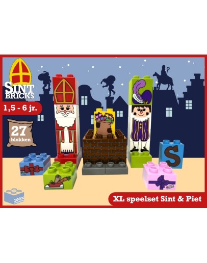SINT BRICKS - XL speelset Sint & Piet SINT BRICKS - XL speelset Sint & Piet