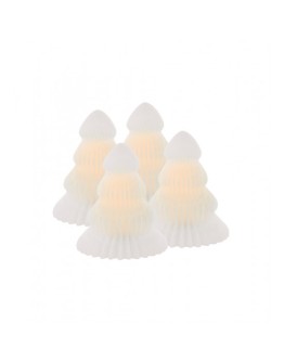 SIRIUS - Claire Tree Wax mini 7 cm - Set van 4 stuks SIRIUS - Claire Tree Wax mini 7 cm - Set van 4 stuks