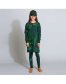 SNURK - Sweater Dress kids Green forest *LAATSTE MAAT 92*