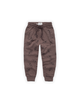 SPROET & SPROUT - Sweatpants peace hands print - Wood