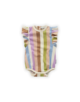 SPROET & SPROUT - Romper ruffle stripe print