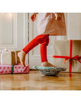 STAPELSTEIN - Balance Board Dark green & Blush