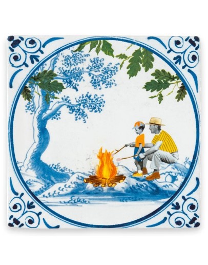 STORYTILES - 'Quality time at the campfire' Small STORYTILES - 'Quality time at the campfire' Small
