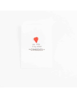 STUDIO FLASH - Letterpress card & pin - You made a tiny human
