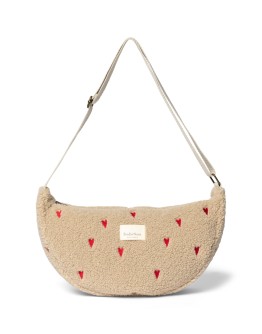 STUDIO NOOS - Ecru Teddy Hearts Adult Fannypack
