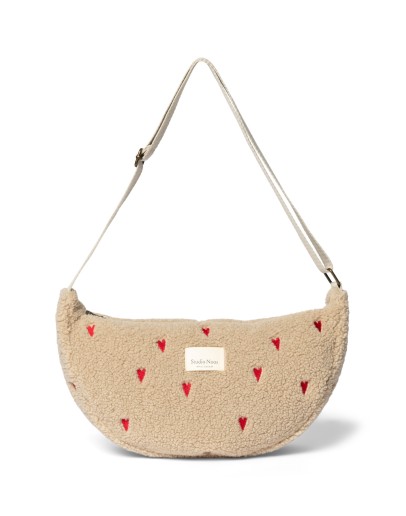 STUDIO NOOS - Ecru Teddy Hearts Adult Fannypack STUDIO NOOS - Ecru Teddy Hearts Adult Fannypack