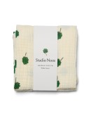 STUDIO NOOS - Hydrofiele Doek Met Klavertjes – Medium - Wit