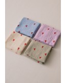 STUDIO NOOS - Hydrofiele Doek Met Hartjes – Medium - Paars