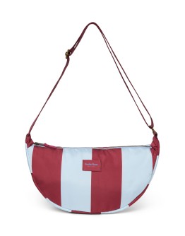 STUDIO NOOS - Bordeaux/Lichtblauwe Bold Stripe Adult Fanny Pack