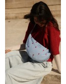 STUDIO NOOS - Light blue Hearts Puffy Adult Fanny Pack