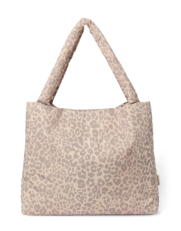 STUDIO NOOS - Beige Leopard Puffy Mom Bag