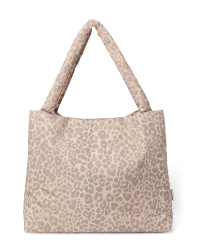 STUDIO NOOS - Beige Leopard Puffy Mom Bag STUDIO NOOS - Beige Leopard Puffy Mom Bag
