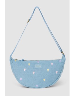 STUDIO NOOS - Lichtblauwe Hartjes Denim Fanny Pack