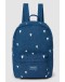STUDIO NOOS - Denim Midi Backpack - Dark Blue White Hearts