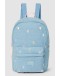 STUDIO NOOS - Denim Midi Backpack - Light Blue Hearts