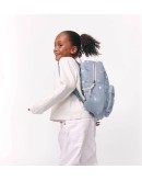 STUDIO NOOS - Denim Midi Backpack - Light Blue Hearts