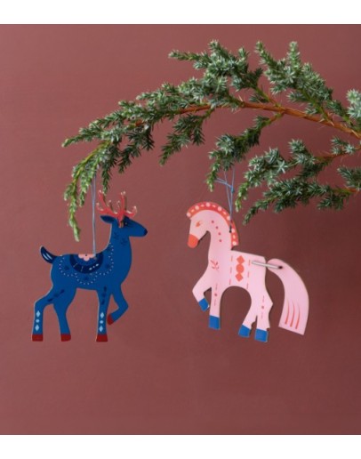 STUDIO ROOF - Hang ornamenten set Northern Tales - The Little Horse & Deer