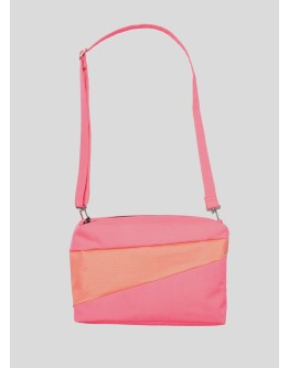 SUSAN BIJL - The New Bum Bag MEDIUM - Fluo Pink & Coral