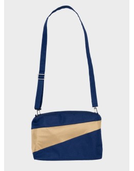 SUSAN BIJL - The New Bum Bag MEDIUM - Navy & Camel