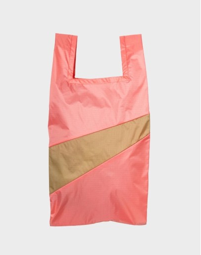 SUSAN BIJL - The New Shopping Bag MEDIUM - Coral & Moss SUSAN BIJL - The New Shopping Bag MEDIUM - Coral & Moss