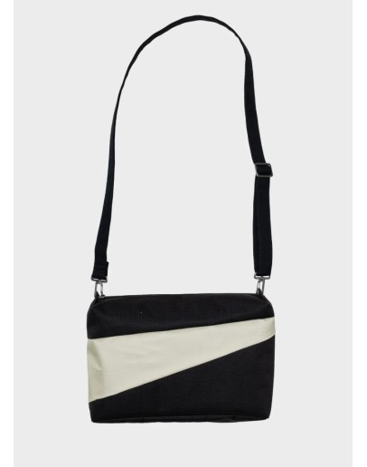 SUSAN BIJL - The New Bum Bag MEDIUM - Black & Cloud SUSAN BIJL - The New Bum Bag MEDIUM - Black & Cloud