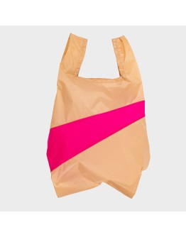 SUSAN BIJL - The New Shopping Bag MEDIUM - Peach & Pretty Pink