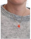 TURINA - Necklace #lovedbyme TURINA edition lovedbyme - Fluo red