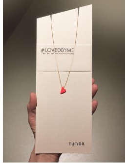 TURINA - Necklace #lovedbyme TURINA edition lovedbyme - Fluo red