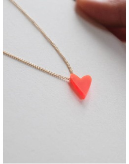 TURINA - Necklace #lovedbyme TURINA edition lovedbyme - Fluo red