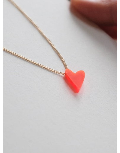 TURINA - Necklace #lovedbyme TURINA edition lovedbyme - Fluo red