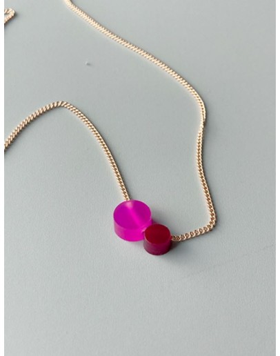 TURINA - Necklace MINI-Lilac Gold