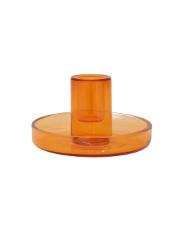 URBAN NATURE CULTURE - CANDLE HOLDER RECYCLED GLASS FOUNTAIN, APRICOT NECTAR