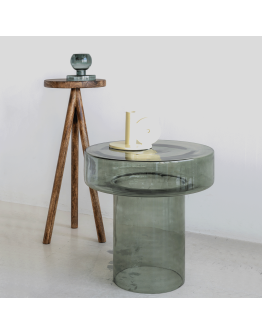 URBAN NATURE CULTURE - CANDLE HOLDER SPECKLE DAPPLED, SEA MIST