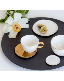 URBAN NATURE CULTURE - Good Morning Plate 14 cm - Gold