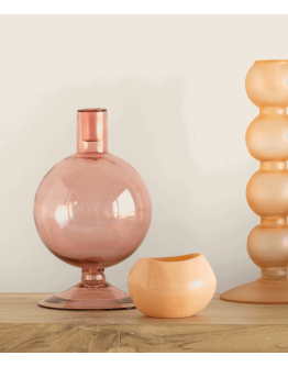URBAN NATURE CULTURE - Wax light holder Candy - Apricot nectar