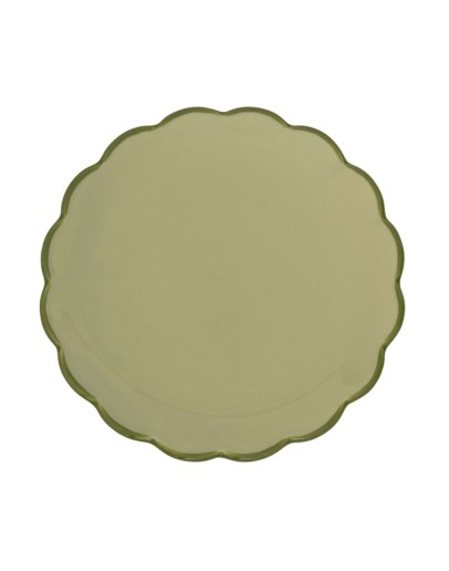 URBAN NATURE CULTURE - Good Morning Plate - Sculpted - Pale green