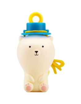 UNCLE BUBBLE -  Fun Anti-Spill Pals - White Bear