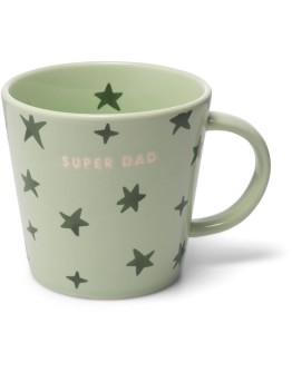 VONDELS - Theekop Sterren SUPER DAD - Lichtgroen 350 ml