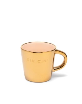 VONDELS - Espresso kopje CIN CIN! - Gold ecru 80ml