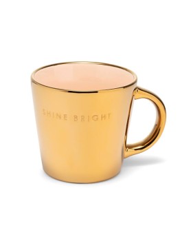 VONDELS - Cappuccinokop SHINE BRIGHT - Gold ecru 250ml