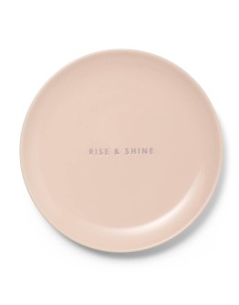 VONDELS - Ontbijtbord RISE & SHINE - Ecru ø22cm