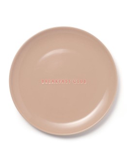 VONDELS - Ontbijtbord BREAKFAST CLUB - Beige ø22cm