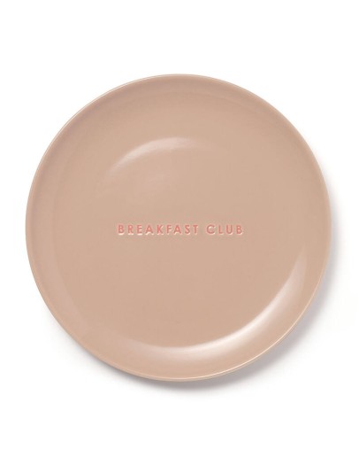 VONDELS - Ontbijtbord BREAKFAST CLUB - Beige ø22cm
