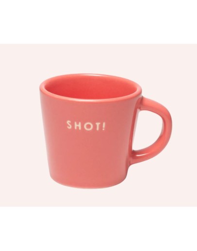 VONDELS - Espresso kopje SHOT - coral 80 ml